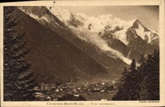 CPA Chamonix Mont blanc Vue generale 