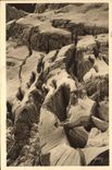 CPA La Douce France Massif du Mont Blanc Les Grandes Jorasses Crevasses du Glacier de Planpansiere 