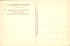 CPA La Douce France Massif du Mont Blanc Les Grandes Jorasses Crevasses du Glacier de Planpansiere 