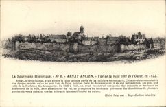 CPA La Bourgogne Historique Arnay Ancien Vue de la Ville cote d'Ouest 