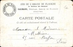 CPA Abbaye de Flavigny Restes du Choeur de la Chapelle Benedictine