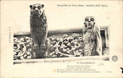 CPA Gargouilles de Notre Dame Dijon Le Desarmement 