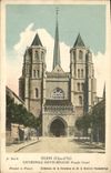 CPA Dijon Cote d'Or Cathedrale Sainte Benigne Facade Ouest 