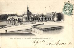 CPA Chateau de Chantilly Vue generale prise du Chateau d'Engbien 