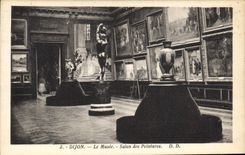 CPA Dijon Le Musee Salon des Peintures 