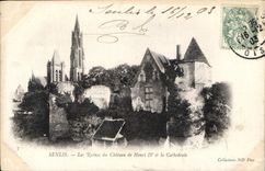 CPA Senlis les Ruines du Chateau de Henri IV la Cathedrale 