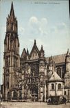 CPA Senlis Oise La Cathedrale 