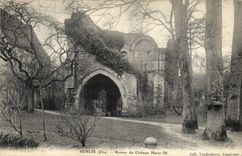 CPA Senlis Oise Ruines du Chateau Henri IV 