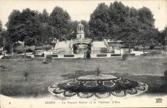 CPA Dijon Le Square Darcy et le Chateau d'Eau 