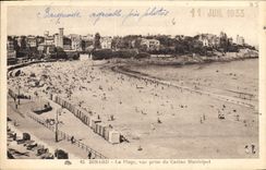 CPA Dinard La Plage vue prise du Casino Municipal 