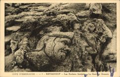 CPA Rotheneuf Les Rochers Sculptes Le Guernier Romain 