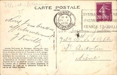 CPA Rennes Palais de Justice Monument historique 