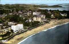 CPA St Lunaire Vue generale aerienne de la Plage et la Pointe de la Garde Guerin 