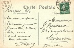 CPA Rennes La Colonne Vanneau Papa 1830 