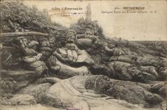 CPA Rotheneuf Quelqpes Types des Rochers sculptes 