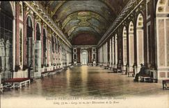 CPA Musee de Versailles Galerie des Glaces 