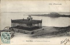 CPA Saint Malo Le Tombeau de Chateaubrianrd 