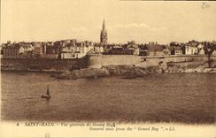 CPA Saint Malo Vue generale du Grand Bey 
