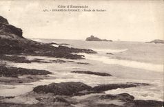 CPA Dinard St Enogat Etude de Rochers 
