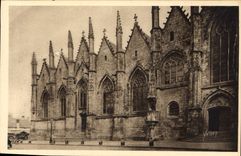 CPA Bretagne Vitre Eglise Notre Dame Face Laterale Sud 