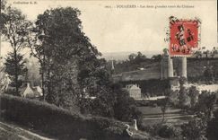 CPA Fougeres Les deux grandes tours du Chateau 