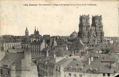 CPA Rennes Les deux grandes tours du Chateau 
