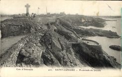 CPA Saint Lunaire Promenade du Decolle 