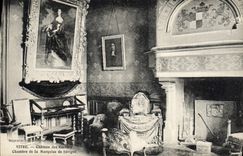 CPA Vitre Chateau des Roches Chambre de la Marquise de Sevigne 