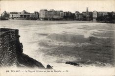 CPA Dinard Le Plage de l'Ecluse un jour de Tempete 