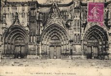 CPA Meaux Portail de la Cathedrale 