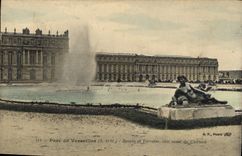 CPA Parc de Versailles Bassin et Terrasse Cote Ouest du Chateau 