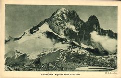 CPA Chamonix Aiguilles Verte et du Druz 