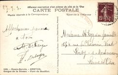 CPA Haute Savoie Servoz Gorges de la Diosaz Pont du Soufflet 