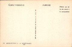 CPA Argentieres Le Mont Blanc 