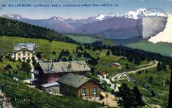 CPA Aix les Bains Le Revard 1545 m d'altitude et le Mont Blanc 