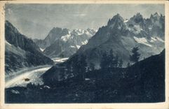 CPA Chamonix Mer de Glace Vue de la Flegere 