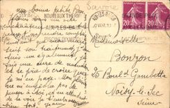 CPA Aix les Bains Le Lac Rochers de la Chambotte et le Grand Colombier