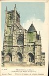 CPA Meaux Seine et Marne Cathedrale de Meaux Facade Ouest 