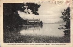 CPA Aix les Bains Royale Abbaye d'Hautecombe sur le bord du lac du Bourget 