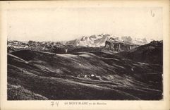 CPA Le Mont Blanc vu de Morzine 