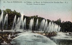 CPA Parc de Versailles le Chateau le Bassin de Neptune et les Grandes Eaux 