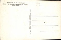 CPA Versailles Le Chateau La Galerie des Batailles 