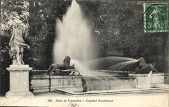 CPA Parc de Versailles Combat d'animaux 