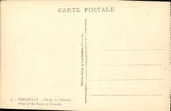 CPA Versailles Facade du Chateau 