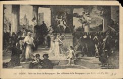 CPA Dijon Salle des Etats de Borgougne Les Gloires de la Borgougne 