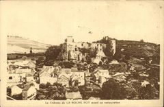 CPA Le Chateau de la Roche Pot avant sa restauration 