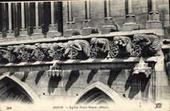 CPA Dijon Eglise Notre Dame detail 