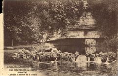 CPA Chatillon sur Seine Cote d'Or Cascade et Source de la Douix 