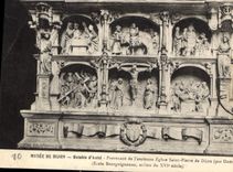 CPA Musee de Dijon Retable d'Autel Provenant de l'ancienne Eglise Saint Pierre de Dijon 