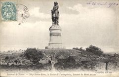 CPA Environs de Semur Alize Sainte Reine las Statue de Vercingetorix Sommet du Mont Auxois 